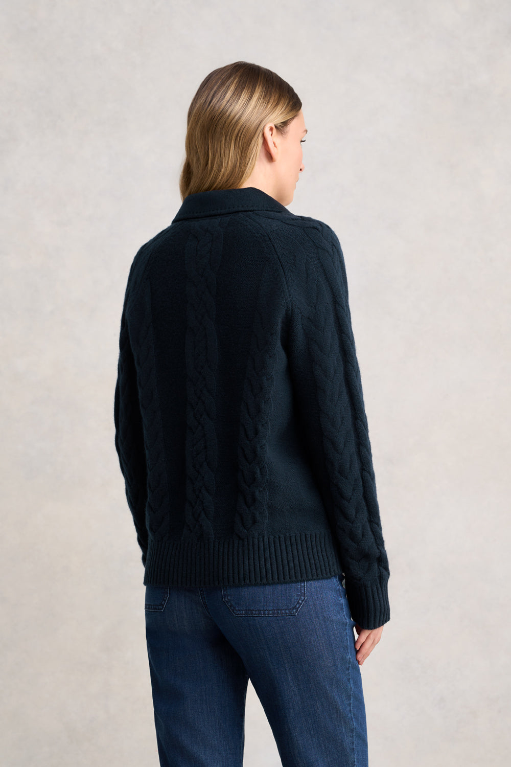 Cable Mix Jacket - Ink